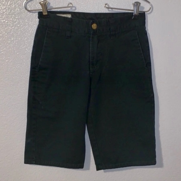 Volcom black skater shorts boys size 25 10 years casual - Picture 1 of 6